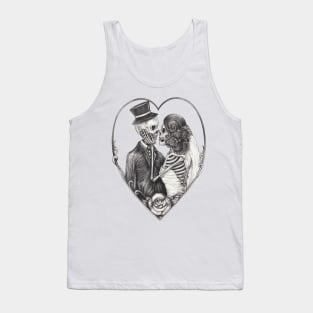 Skeleton in love. Tank Top